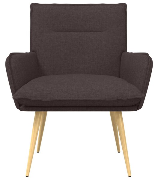 Karosszék Sötét Barna Szövet