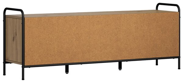 TV szekrény 133 x 33 x 50 cm Kézműves Tölgy Szerelt Fa