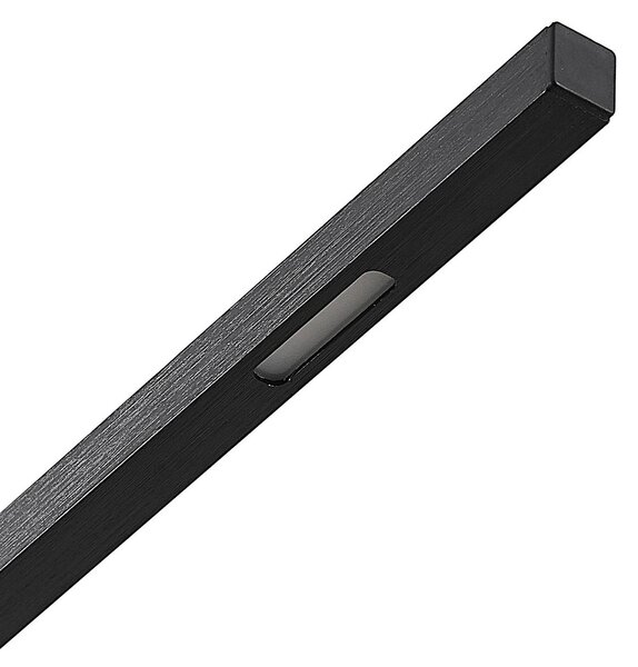Lucande Stakato LED függő lámpa, 120 cm, 6 izzós, dimmelhető, dimmelhető, Fekete, Nappali / Étkező, fém, Modern