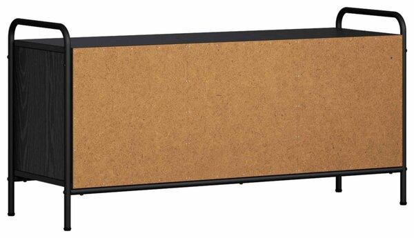 TV szekrény 99 x 33 x 50 cm Fekete Tölgy Szerelt Fa