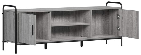 TV szekrény 133 x 33 x 50 cm Szürke Sonoma Szerelt Fa