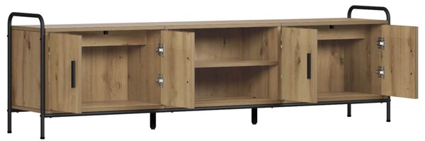 TV szekrény 167,5 x 33 x 50 cm Kézműves Tölgy Szerelt Fa