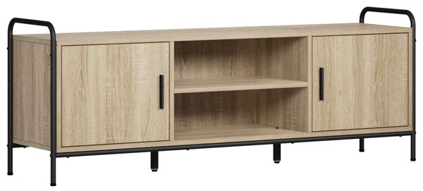 TV szekrény 133 x 33 x 50 cm Sonoma Tölgy Szerelt Fa