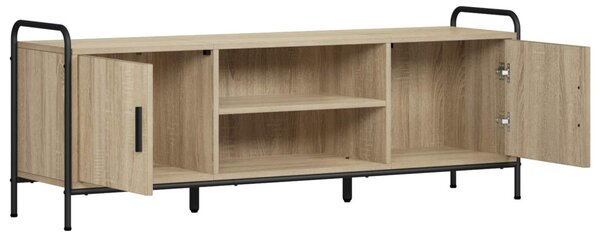 TV szekrény 133 x 33 x 50 cm Sonoma Tölgy Szerelt Fa