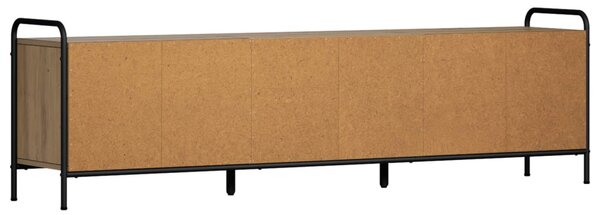 TV szekrény 167,5 x 33 x 50 cm Kézműves Tölgy Szerelt Fa