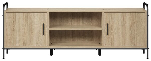 TV szekrény 133 x 33 x 50 cm Sonoma Tölgy Szerelt Fa