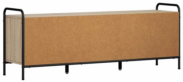 TV szekrény 133 x 33 x 50 cm Sonoma Tölgy Szerelt Fa