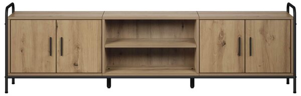 TV szekrény 167,5 x 33 x 50 cm Kézműves Tölgy Szerelt Fa