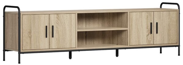 TV szekrény 167,5 x 33 x 50 cm Sonoma Tölgy Szerelt Fa