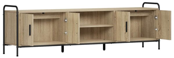 TV szekrény 167,5 x 33 x 50 cm Sonoma Tölgy Szerelt Fa