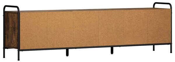 TV szekrény 167,5 x 33 x 50 cm Füstös Tölgy Szerelt Fa