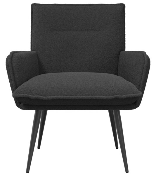 Karosszék Sötétszürke Bouclé