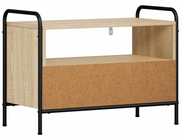TV szekrény 67,5 x 33 x 50 cm Sonoma Tölgy Szerelt Fa