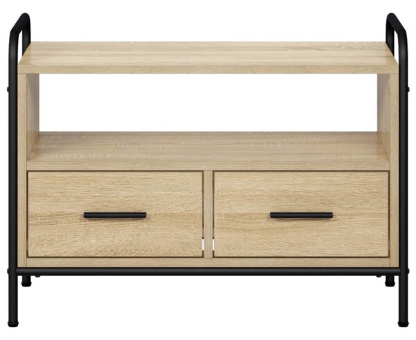 TV szekrény 67,5 x 33 x 50 cm Sonoma Tölgy Szerelt Fa