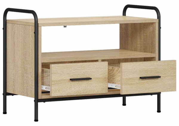TV szekrény 67,5 x 33 x 50 cm Sonoma Tölgy Szerelt Fa
