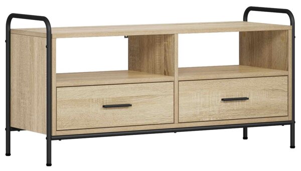 TV szekrény 67,5 x 33 x 50 cm Sonoma Tölgy Szerelt Fa