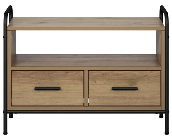 TV szekrény 67,5 x 33 x 50 cm Kézműves Tölgy Szerelt Fa