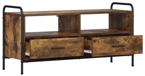 TV szekrény 67,5 x 33 x 50 cm Füstös Tölgy Szerelt Fa