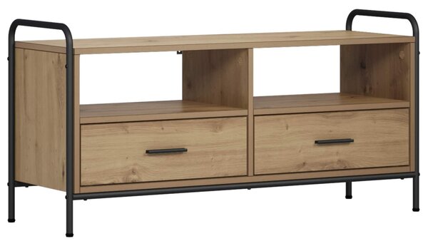 TV szekrény 67,5 x 33 x 50 cm Kézműves Tölgy Szerelt Fa