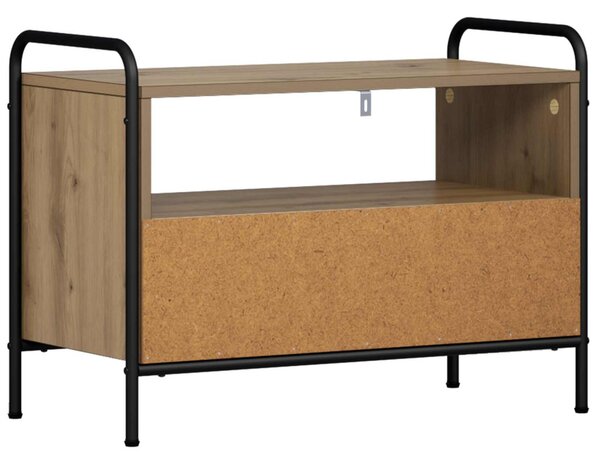 TV szekrény 67,5 x 33 x 50 cm Kézműves Tölgy Szerelt Fa