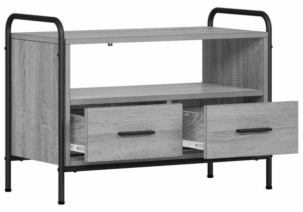 TV szekrény 67,5 x 33 x 50 cm Szürke Sonoma Szerelt Fa