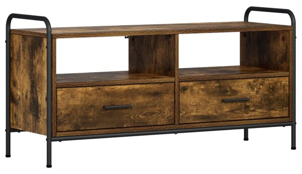 TV szekrény 67,5 x 33 x 50 cm Füstös Tölgy Szerelt Fa