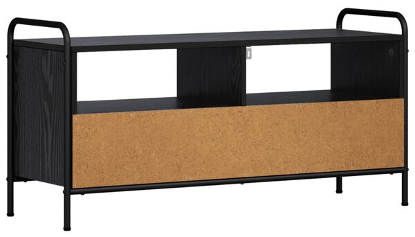 TV szekrény 67,5 x 33 x 50 cm Fekete Tölgy Szerelt Fa