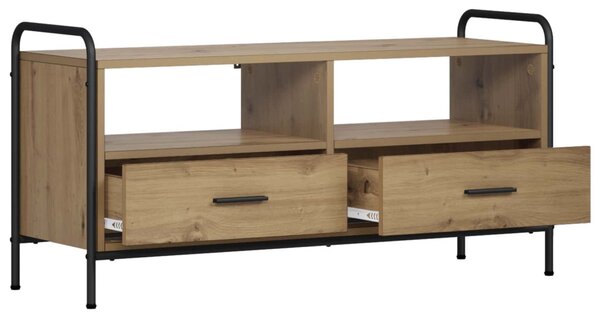 TV szekrény 67,5 x 33 x 50 cm Kézműves Tölgy Szerelt Fa