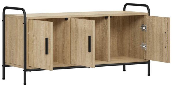 TV szekrény 79,5 x 33 x 50 cm Sonoma Tölgy Szerelt Fa