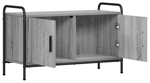 TV szekrény 79,5 x 33 x 50 cm Szürke Sonoma Szerelt Fa