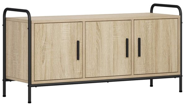 TV szekrény 79,5 x 33 x 50 cm Sonoma Tölgy Szerelt Fa