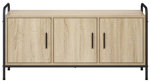 TV szekrény 79,5 x 33 x 50 cm Sonoma Tölgy Szerelt Fa
