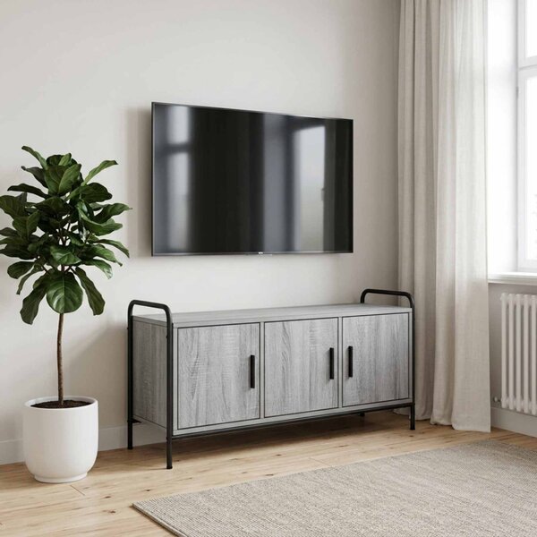 TV szekrény 79,5 x 33 x 50 cm Szürke Sonoma Szerelt Fa