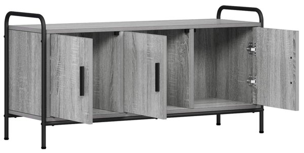 TV szekrény 79,5 x 33 x 50 cm Szürke Sonoma Szerelt Fa