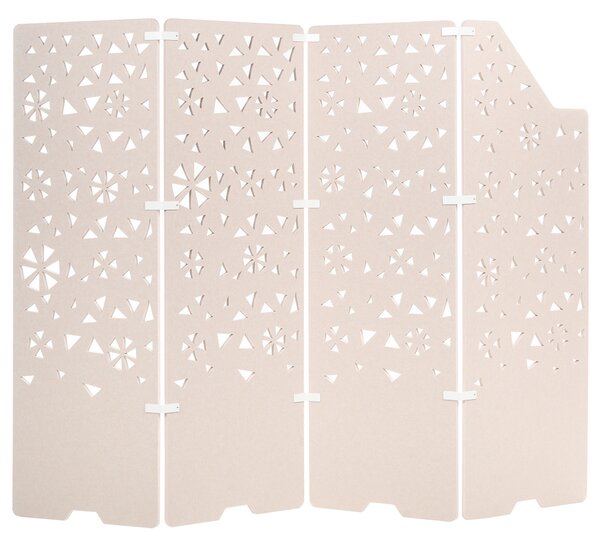 Irodai térelválasztó STARRY 240 x 180 cm Világosbézs