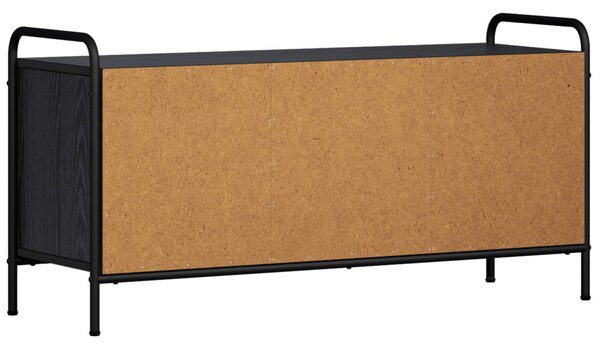 TV szekrény 79,5 x 33 x 50 cm Fekete Tölgy Szerelt Fa
