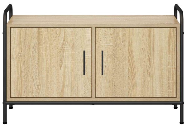 TV szekrény 79,5 x 33 x 50 cm Sonoma Tölgy Szerelt Fa