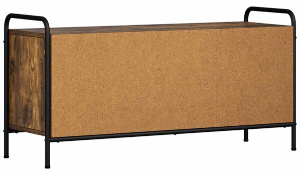 TV szekrény 79,5 x 33 x 50 cm Füstös Tölgy Szerelt Fa
