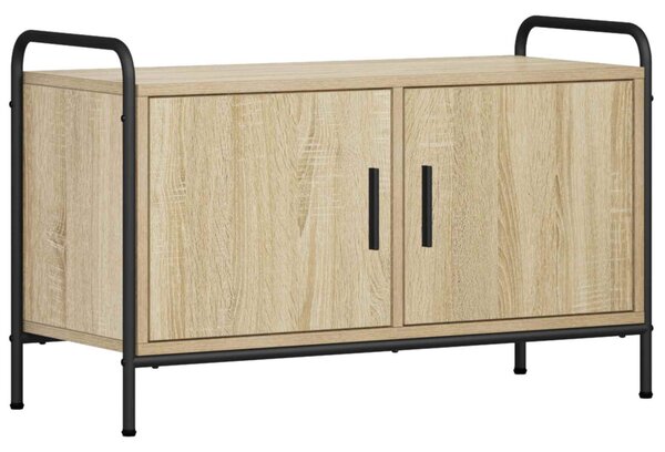 TV szekrény 79,5 x 33 x 50 cm Sonoma Tölgy Szerelt Fa