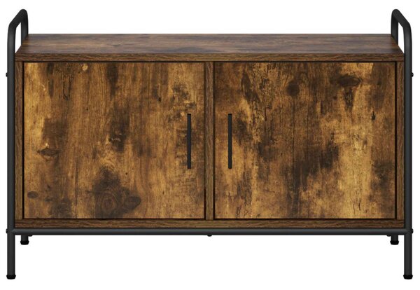 TV szekrény 79,5 x 33 x 50 cm Füstös Tölgy Szerelt Fa