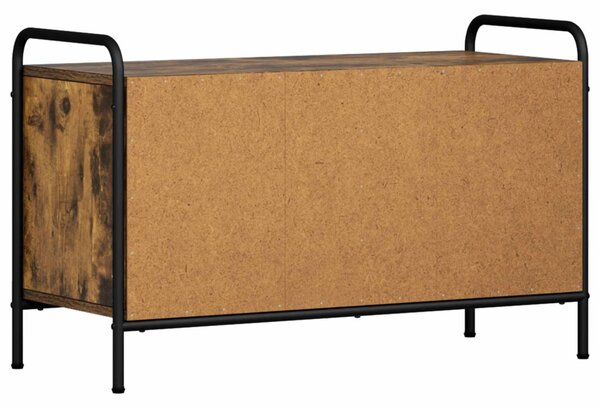 TV szekrény 79,5 x 33 x 50 cm Füstös Tölgy Szerelt Fa