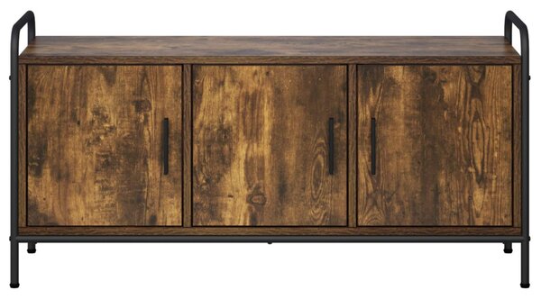 TV szekrény 79,5 x 33 x 50 cm Füstös Tölgy Szerelt Fa