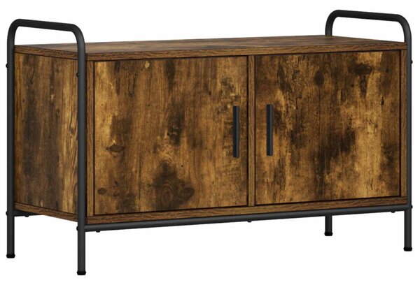 TV szekrény 79,5 x 33 x 50 cm Füstös Tölgy Szerelt Fa