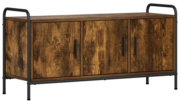 TV szekrény 79,5 x 33 x 50 cm Füstös Tölgy Szerelt Fa