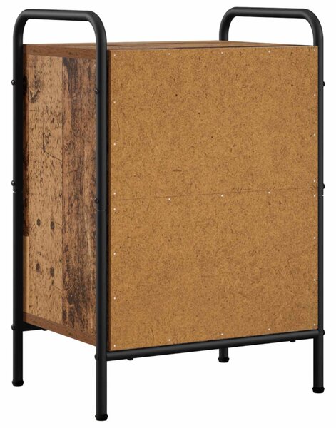 Éjjeliszekrény 2 db Antik Fa 40 x 30 x 60 cm Szerelt Fa