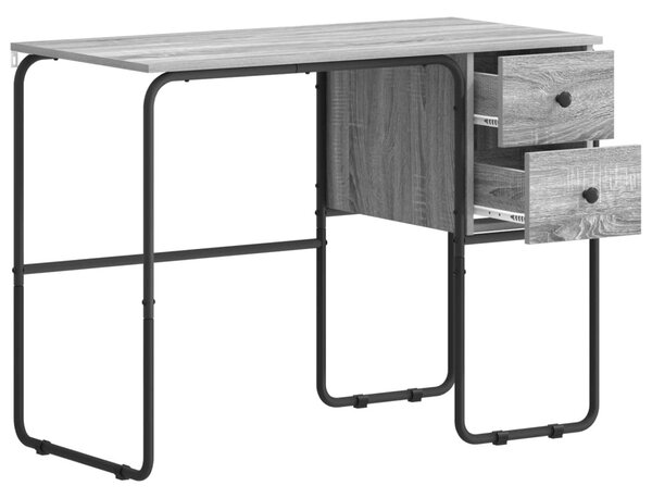 Tárolóval rendelkező íróasztal Szürke Sonoma 100 x 50 x 75 cm
