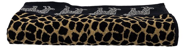 AFRIKA Strandtörölköző barna leopárd 165x90cm