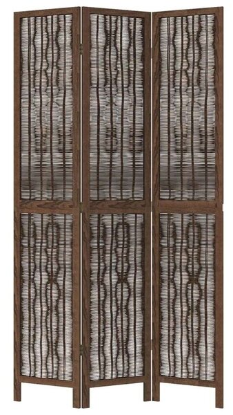 VidaXL 3 Paneles Térelválasztó - Tömörfa - 105-110x200 cm