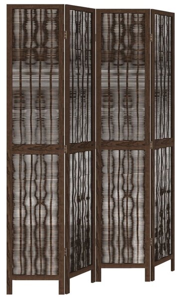 VidaXL 4 Paneles Térelválasztó - Tömörfa - 140x200cm