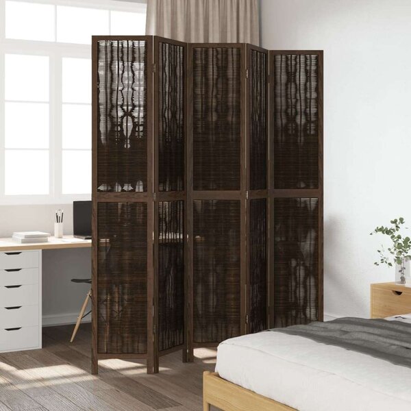 VidaXL 5 Paneles Bambusz Térelválasztó - 175-180x220 cm
